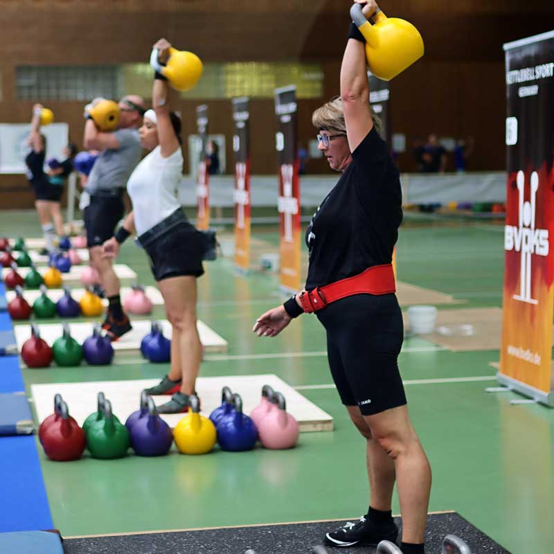 Deutsche Meisterschaft 2021 Kettlebell Sport Teilnehmer Schwaebisch Gmuend Thomas Jack Wanner, Chrissi Wanner, Daniela Kuhn